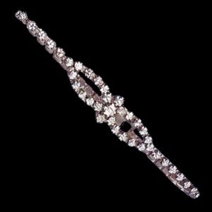 Antique Vintage Clear Rhinestone Bracelet